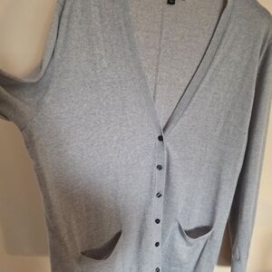 Light Gray Cardigan Sweater
